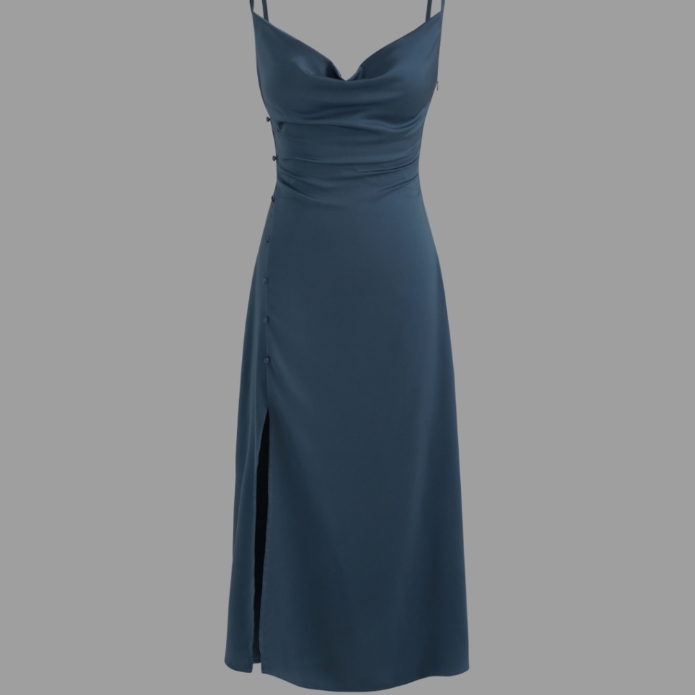 Cowl neck midi dress NWT